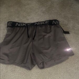 NWT Nike taupe  Performance Shorts